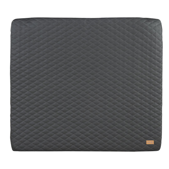 Matelas à langer 'Luxe' 85x75, essuyable similicuir PU, design 'Graphite matelassé' – Détourage (1/7)
