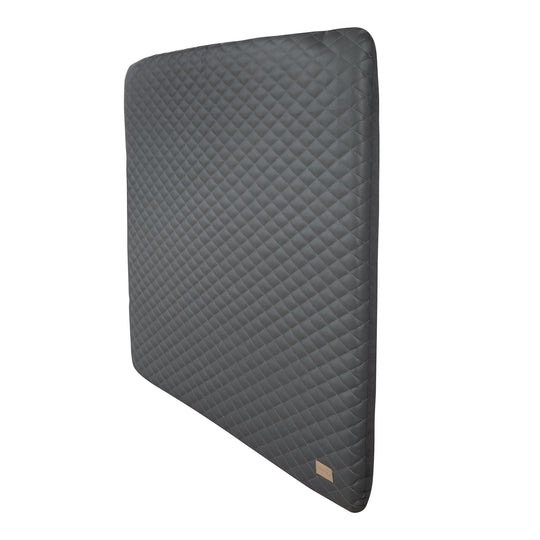 Matelas à langer 'Luxe' 85x75, essuyable similicuir PU, design 'Graphite matelassé' – Détourage (4/7)