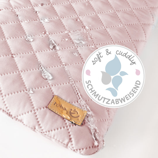 Changing Pad Soft 'roba Style', 85 x 75 cm, Wipeable, Pink/Mauve – Infographic (5/7)