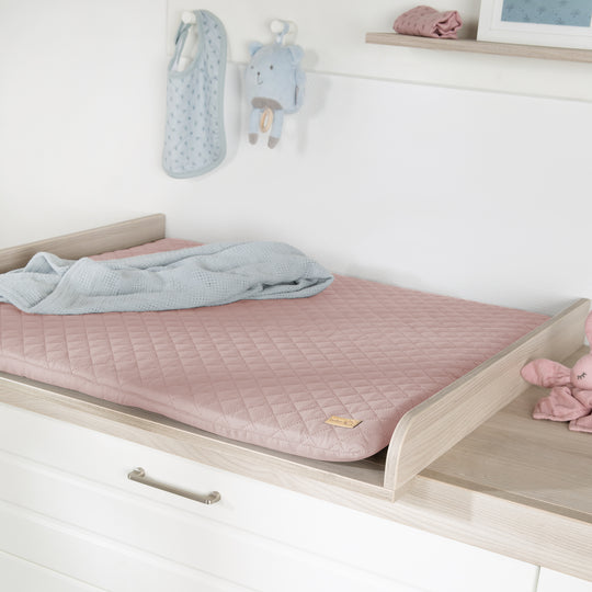 Changing Pad Soft 'roba Style', 85 x 75 cm, Wipeable, Pink/Mauve – Lifestyle Image (2/7)