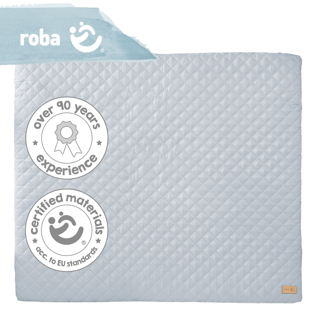 Wickelauflage soft 'roba Style', 85 x 75 cm, abwischbar, hellblau/sky – Infografik (6/7)