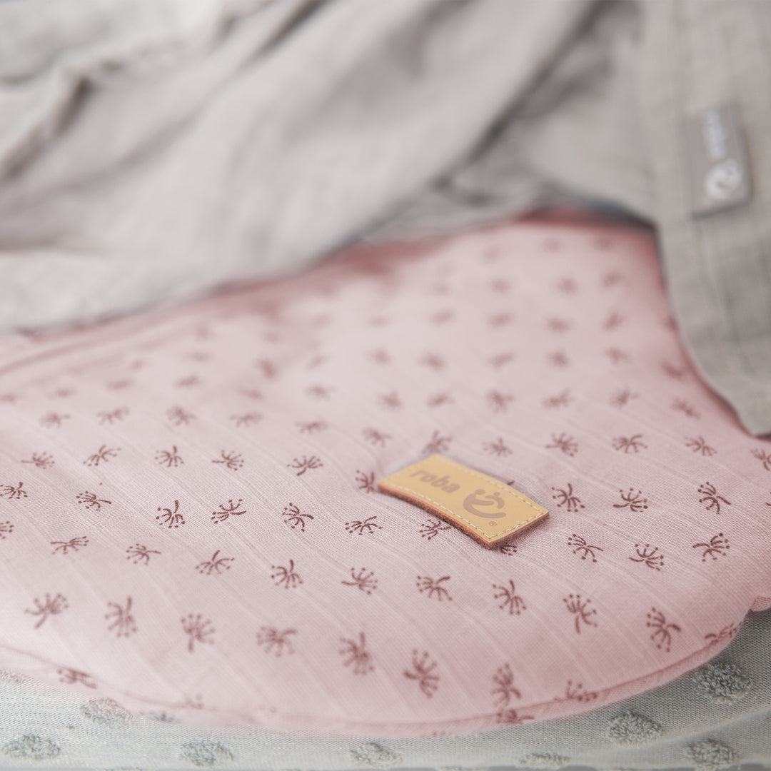 Organic Schlafsack 'Lil Planet' - 70 - 110 cm - Bio-Musselin (GOTS) - Rosa / Mauve – Detailbild (5/8)