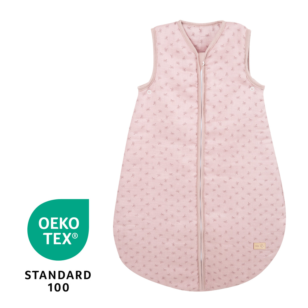 Organic Schlafsack 'Lil Planet' - 70 - 110 cm - Bio-Musselin (GOTS) - Rosa / Mauve – Infografik (6/8)