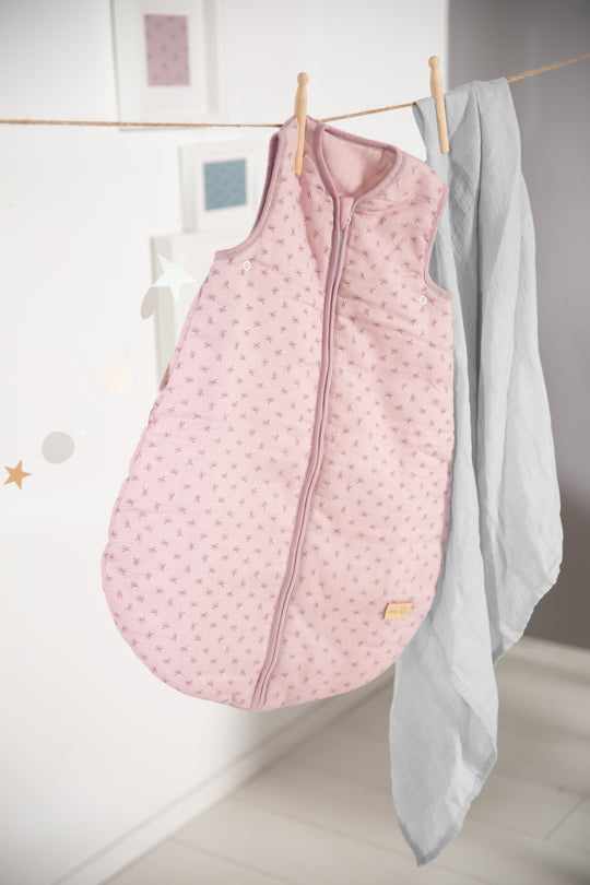 Organic Schlafsack 'Lil Planet' - 70 - 110 cm - Bio-Musselin (GOTS) - Rosa / Mauve – Sonderbild (7/8)
