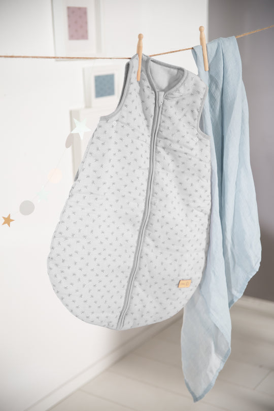 Organic Schlafsack 'Lil Planet' - 70 - 110 cm - Bio-Musselin (GOTS) - Silbergrau – Sonderbild (7/8)