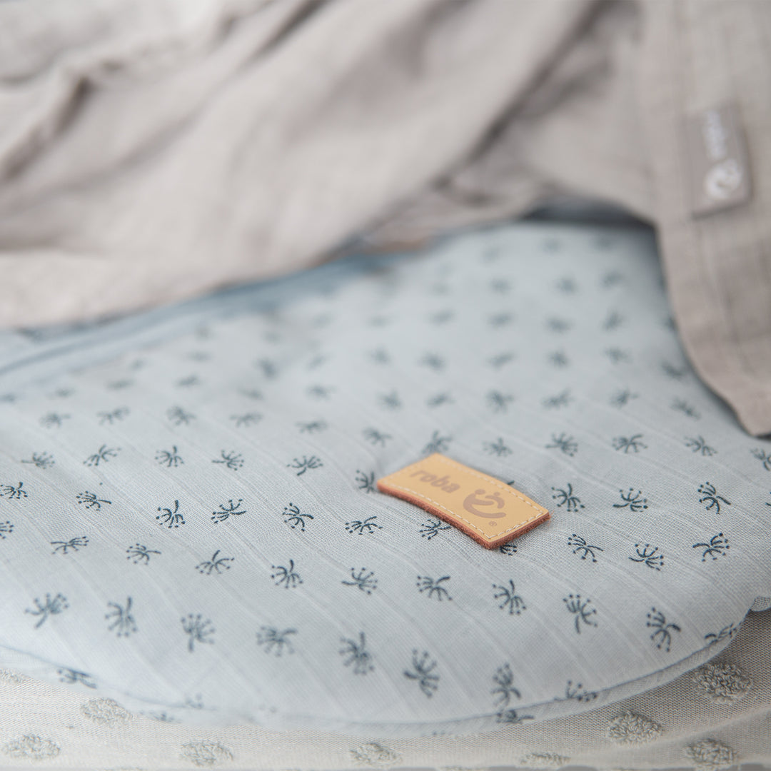 Organic Schlafsack 'Lil Planet' - 70 - 110 cm - Bio-Musselin (GOTS) - Hellblau – Infografik (5/6)