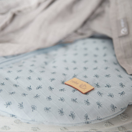Organic Schlafsack 'Lil Planet' - 70 - 110 cm - Bio-Musselin (GOTS) - Hellblau – Infografik (5/6)