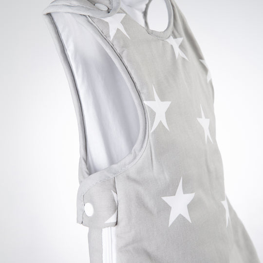Schlafsack 'Little Stars', 70 - 90 cm, ganzjährig, atmungsaktive Baumwolle, unisex – Detailbild (2/3)