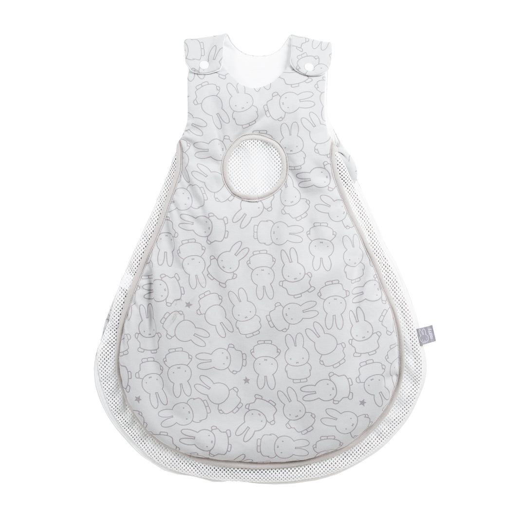 Safe asleep®' saco de dormir air PLUS - Diseño 'miffy®' incl. saco portabebé - Gris claro / blanco – Foto del producto (3/5)