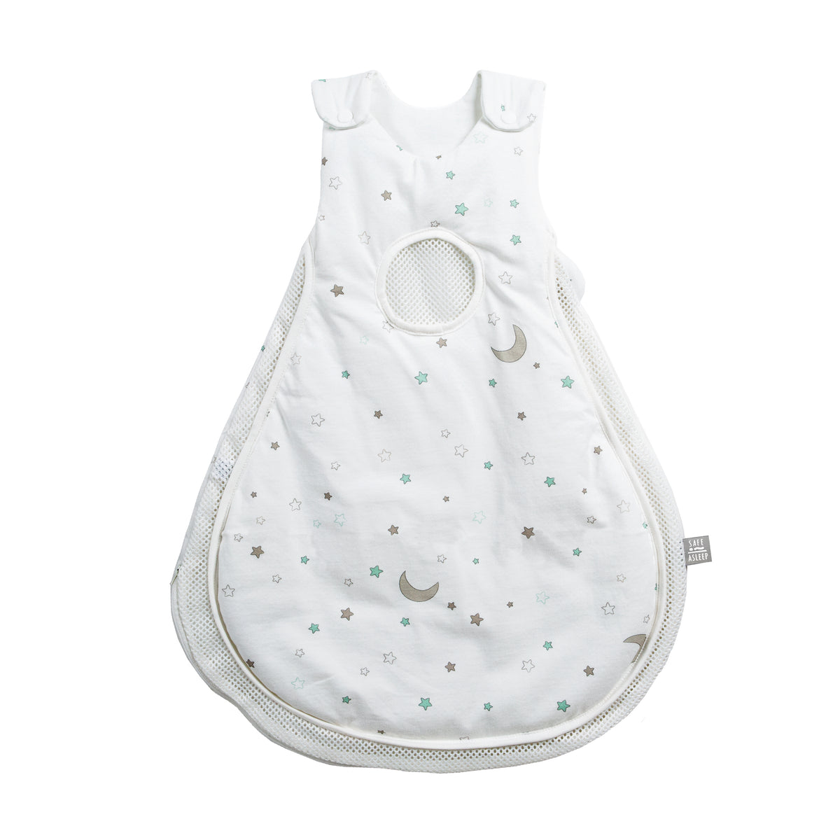 'safe asleep®' Schlafsack Air, Design 'Sternenzauber', aus Baumwoll-Jersey – Freisteller (1/2)
