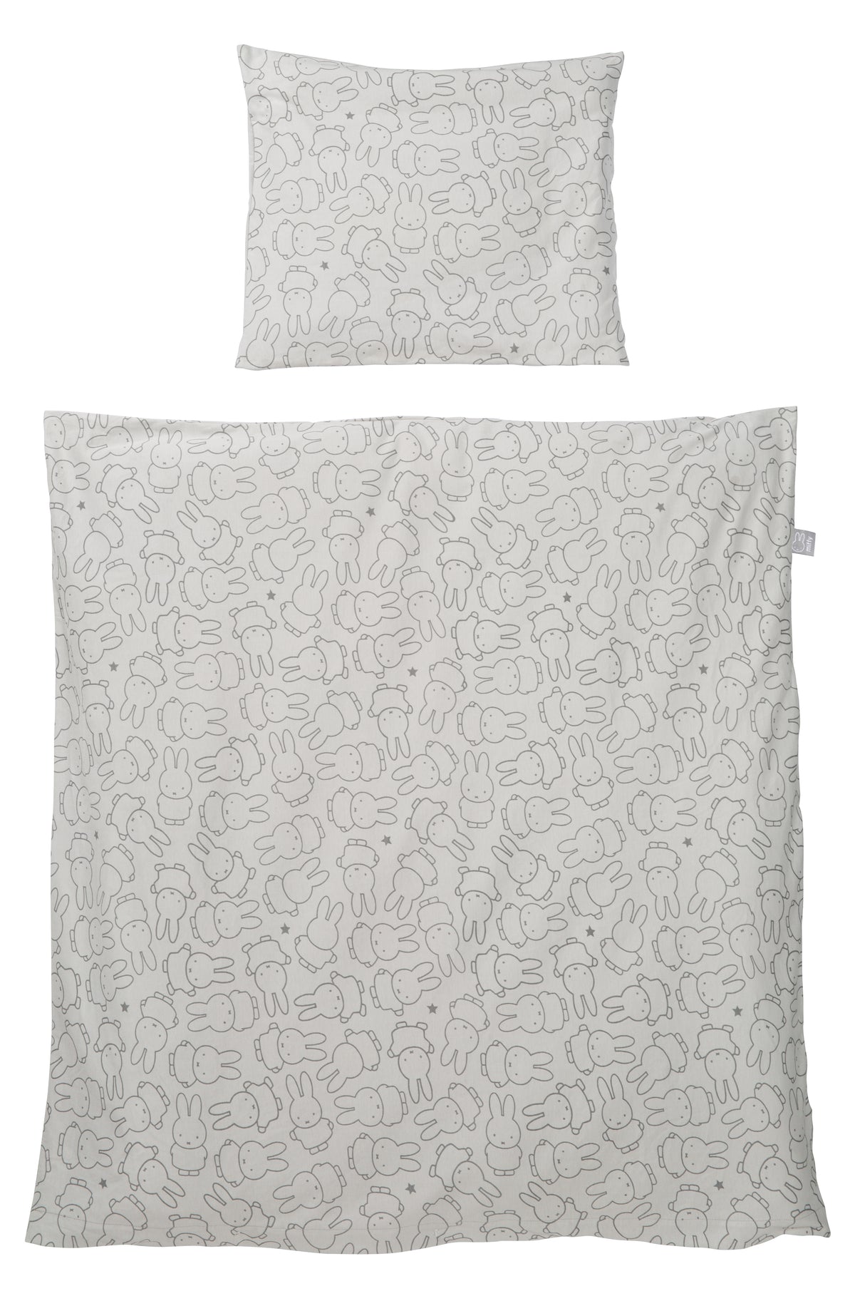 Wiegenbettwäsh 'miffy®', Made of 100% Cotton Jersey, 80 x 80 cm, for Baby Cot & Bassinet – Cutout (1/3)