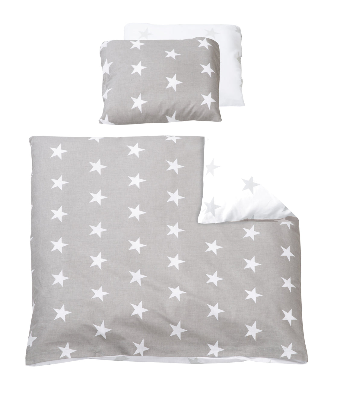 Wiegenbettwäsche 'Little Stars', 2-tlg Wiegenset, Babybettwäsche 80 x 80 cm, 100 % Baumwolle – Freisteller (1/1)