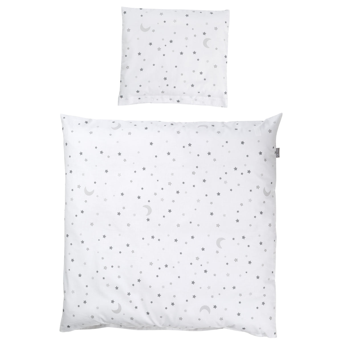 Ropa de cuna 'Sternenzauber gris', 2piezas set de cuna, 80 x 80 cm, 100 % algodón – Recorte (1/4)
