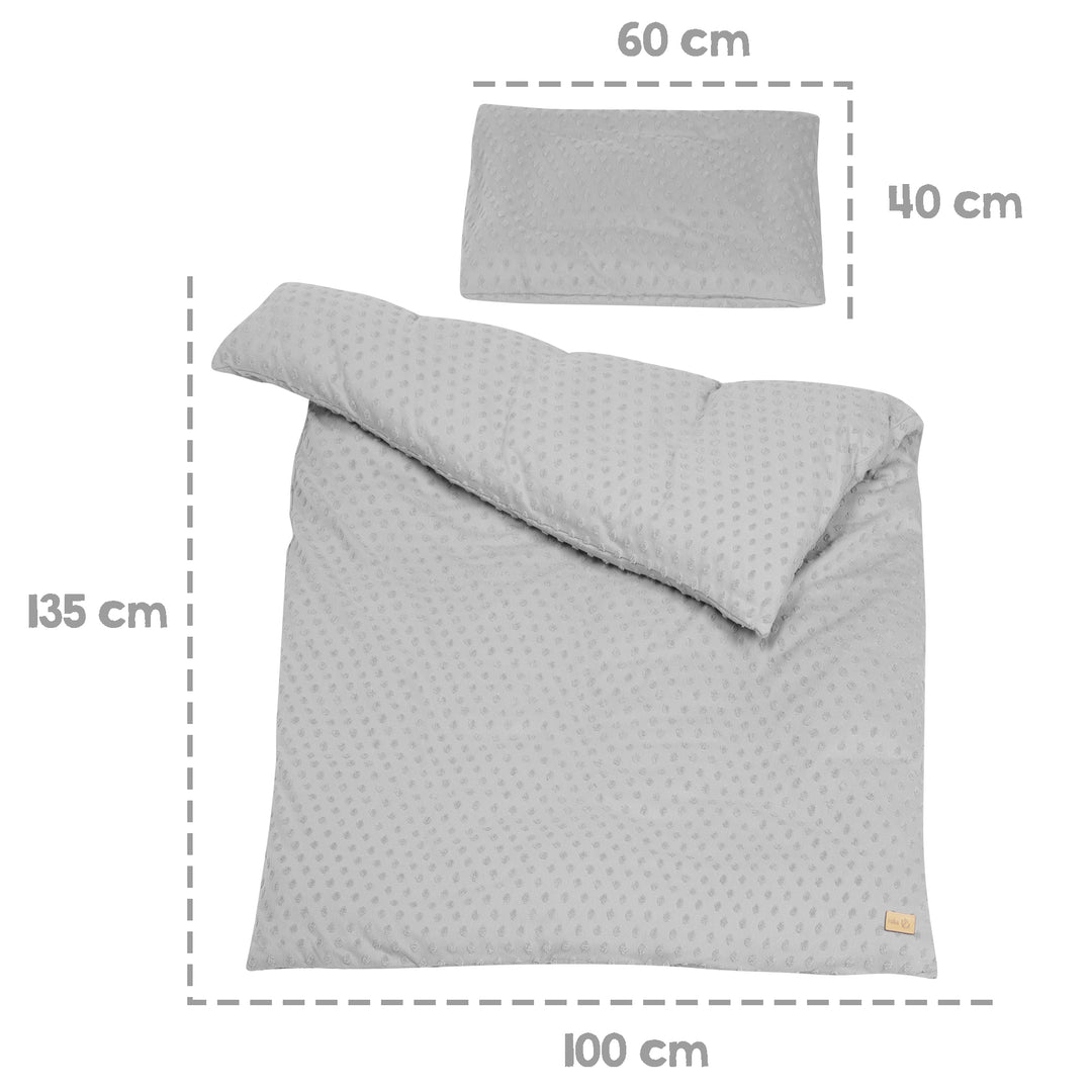 Organic ropa de cama 'Lil Planet', 2piezas, gris plata, 100 x 135 cm, jersey GOTS certificado – Infografía (6/8)
