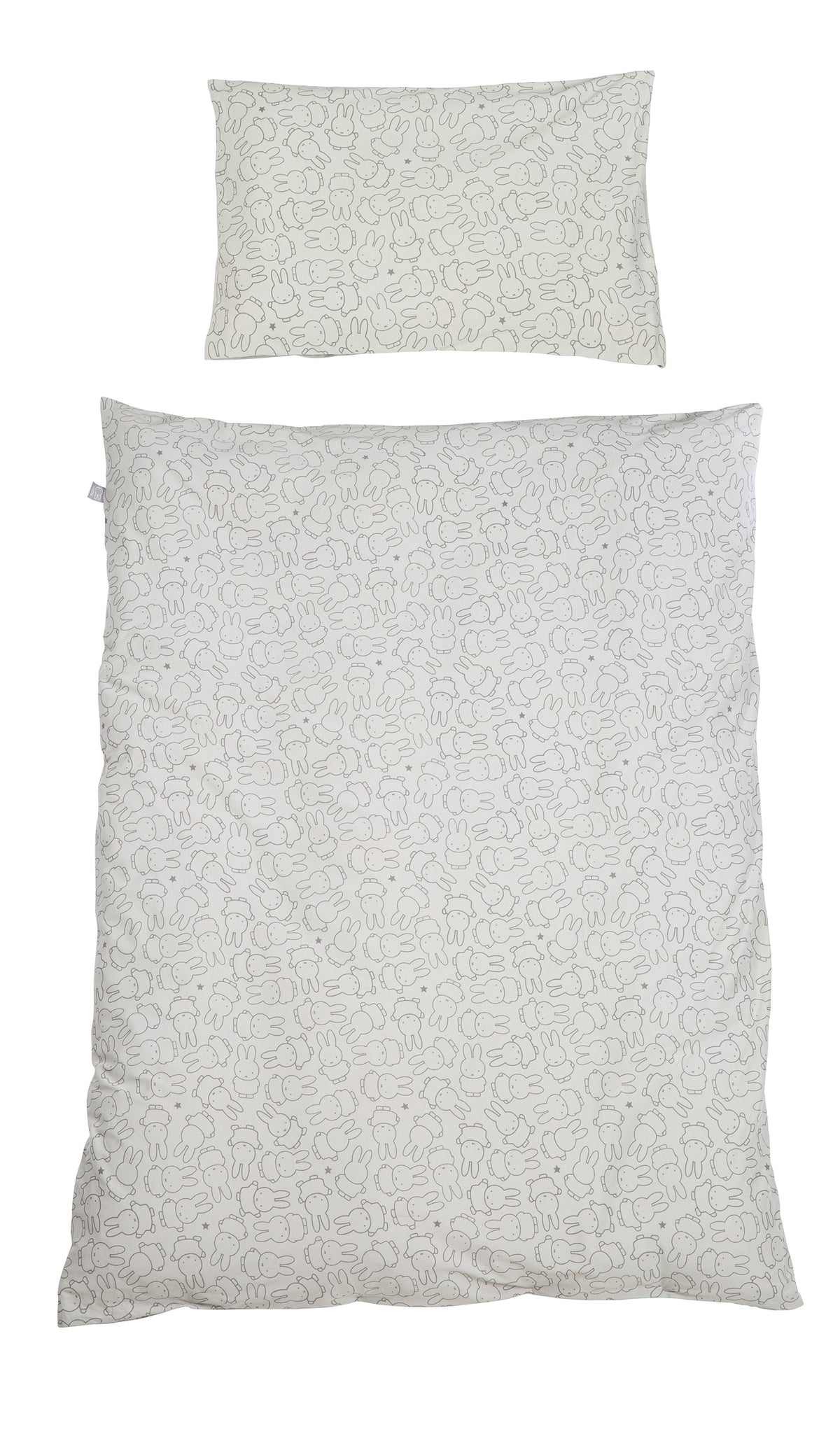 Liẗsh 'miffy®', 100 x 135 cm, 100 % jersey de coton, pour lits enfant et bébé – Détourage (1/6)