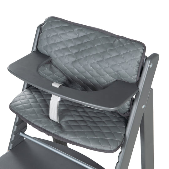 Reductor de asiento 'Luxe' - 2piezas. reductor 'Graphite acolchado' para todos 'Sit Up' tronas – Foto ambientada (4/5)