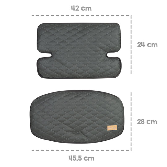 Reductor de asiento 'Luxe' - 2piezas. reductor 'Graphite acolchado' para todos 'Sit Up' tronas – Infografía (5/5)