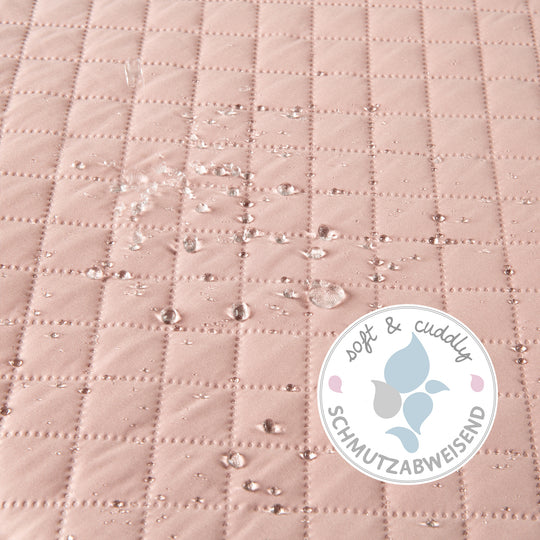 Playpen Mat 'roba Style', for 6-Sided Playpen, Safe Side Padding, Pink/Mauve – Infographic (3/4)