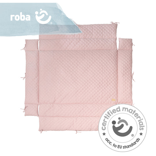 Laufgittereinlage 'roba Style' für Laufgitter 75 x 100 bis 100 x 100 cm - Rosa / Mauve – Produktbild (7/7)
