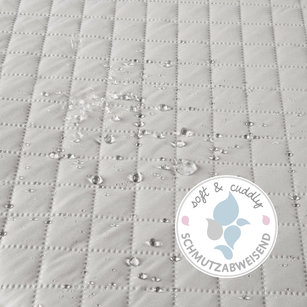 Playpen Mat 'roba Style' for Playpen 75 x 100 to 100 x 100 cm - Silver Grey – Infographic (2/7)