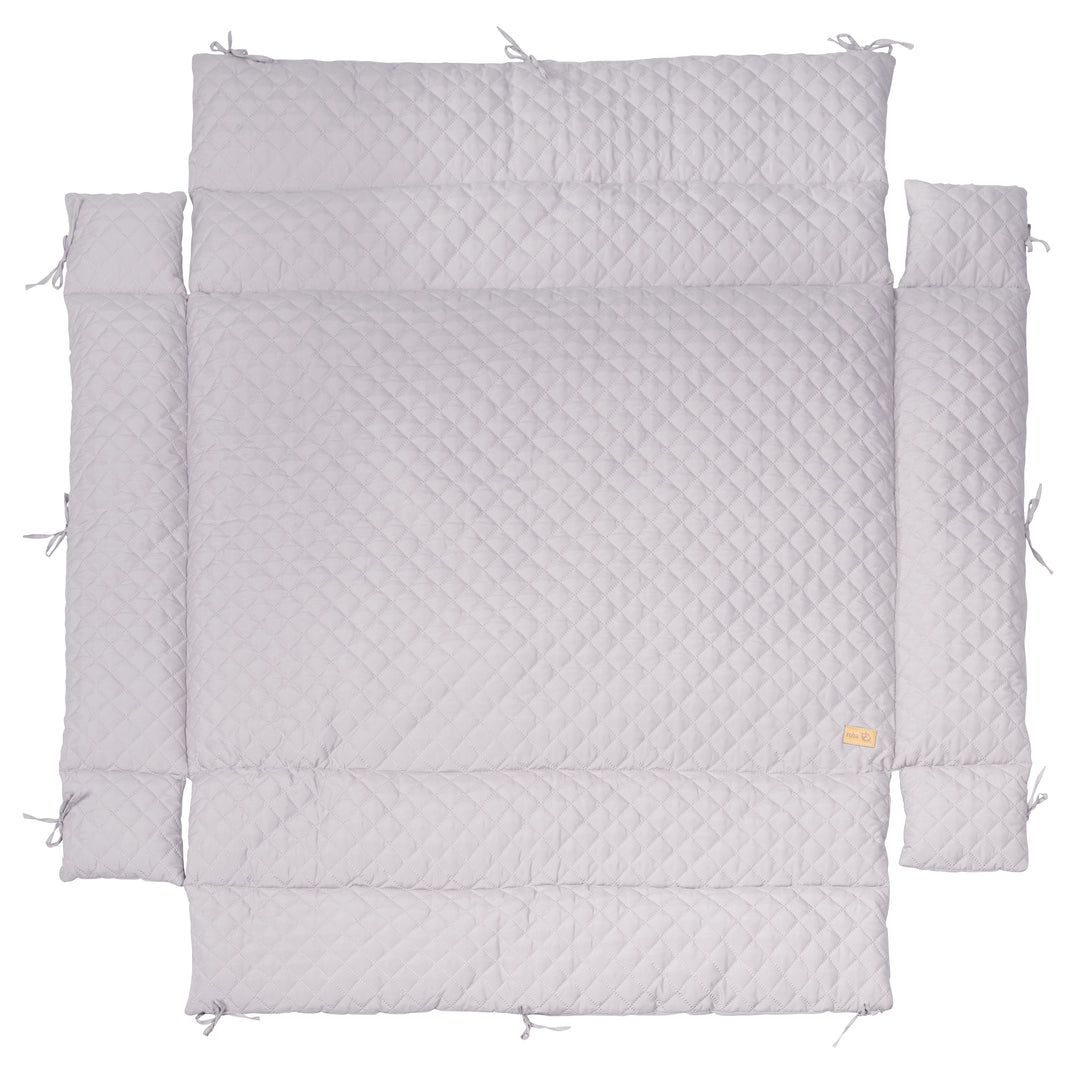 Playpen Mat 'roba Style' for Playpen 75 x 100 to 100 x 100 cm - Silver Grey – Cutout (1/7)