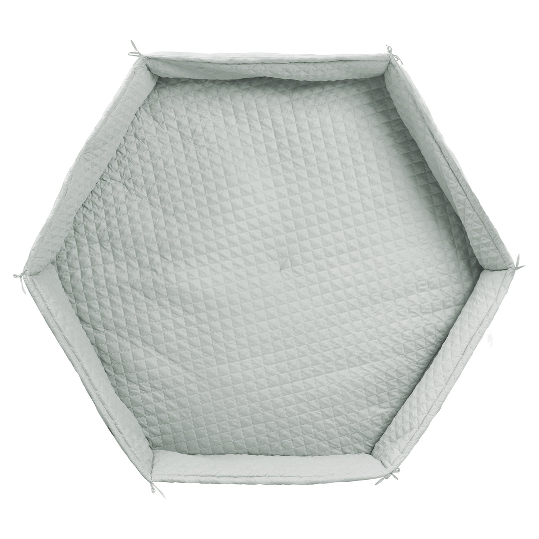 Playpen Mat 'roba Style', for 6-Sided Playpen, Safe Side Padding, Frosty Green – Cutout (1/5)