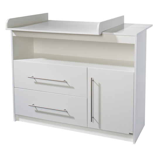 Kinderzimmerset 'Maren' 3-teilig - Bett 70x140 + Wickelkommode schmal + Kleiderschrank 3-türig – Freisteller (5/16)