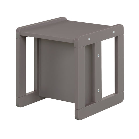 Children's Seating Set 3in1- Reversible Stool & Table - To Children's Bench Convertible - Anthracite – Cutout (12/18)