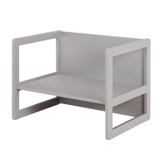 Children's Seating Set 3in1- Reversible Stool & Table - To Children's Bench Convertible - Taupe – Cutout (12/19)