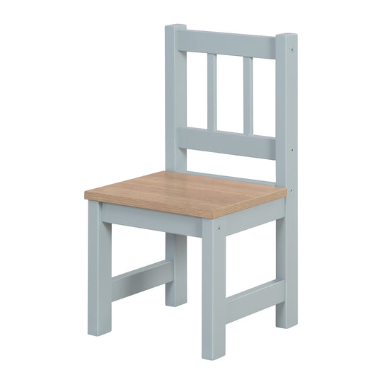 Ensemble table et chaises enfant 'Woody' - 2 Chaises & 1 table - Taupe laqué - Décor bois – Détourage (4/19)