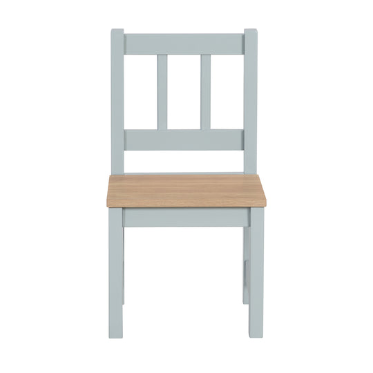 Ensemble table et chaises enfant 'Woody' - 2 Chaises & 1 table - Taupe laqué - Décor bois – Détourage (5/19)
