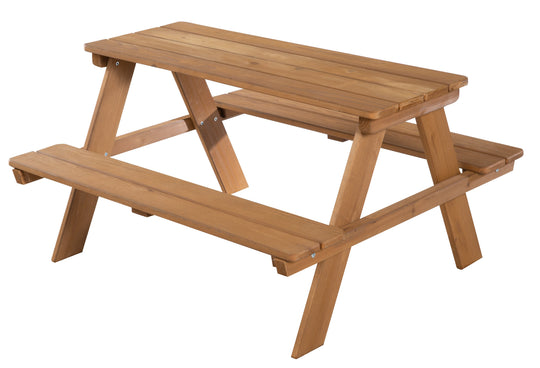 Kindersitzgruppe 'Outdoor+', wetterfeste Sitzgarnitur 'Picknick for 4', Massivholz, Teak-Optik – Produktbild (3/11)