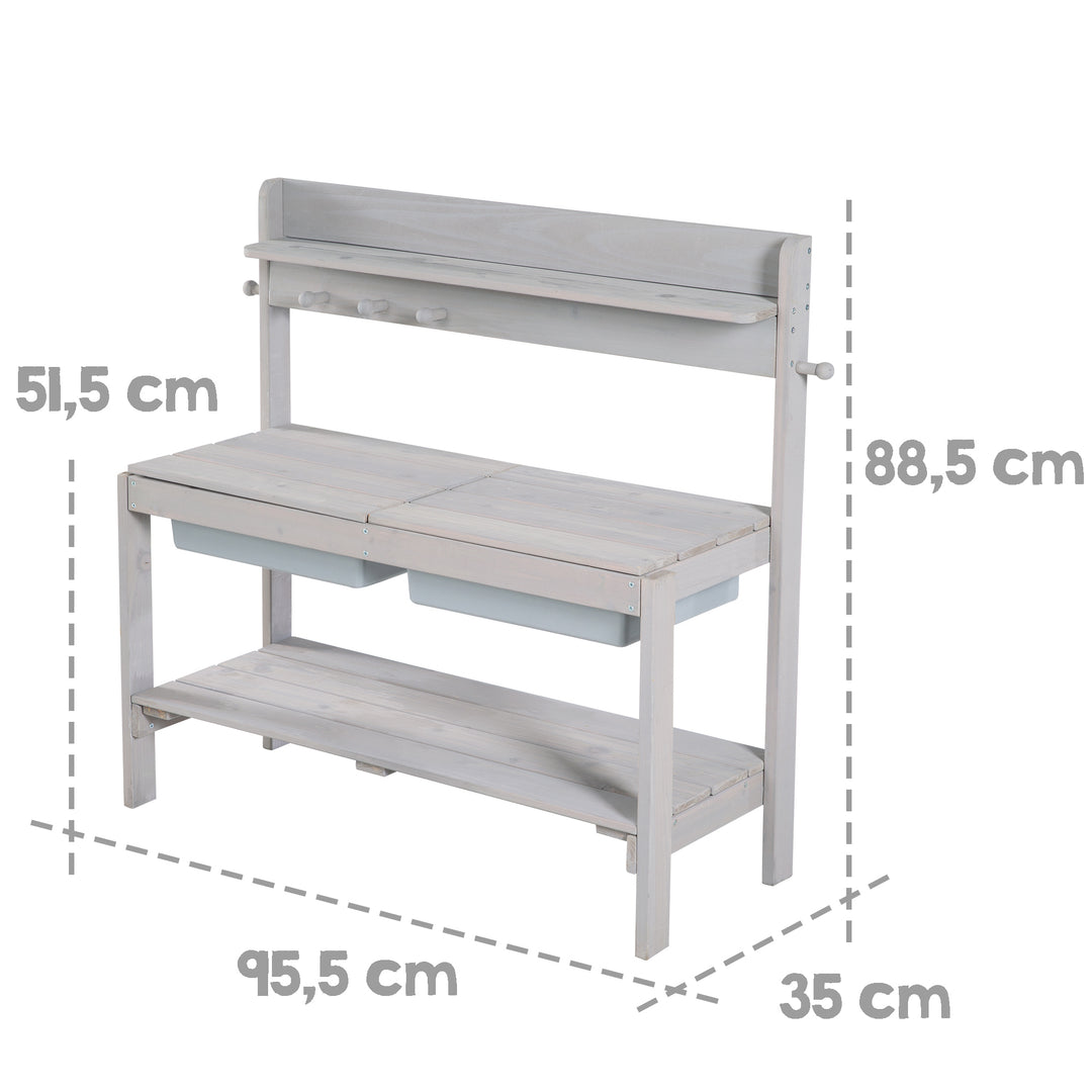 Cocina de exterior 'Outdoor+', gris barnizado con extraíble cubierta, resistente a la intemperie madera – Infografía (3/13)