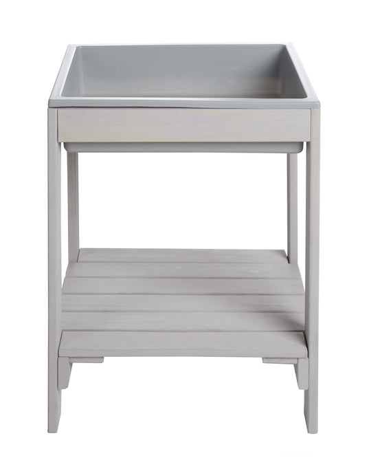 Outdoor+ Spieltisch 'Tiny', wetterfester Massivholz, Sand- & Matschtisch, grau lasiert – Produktbild (9/11)