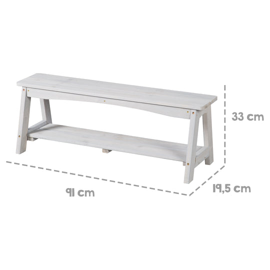 Ensemble table et chaises outdoor+ 1 table, 2 bancs, parasol & coussins d'assise 'Little Stars' - Gris – Infographie (14/16)