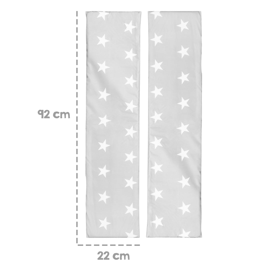 Ensemble table et chaises outdoor+ 1 table, 2 bancs, parasol & coussins d'assise 'Little Stars' - Gris – Infographie (15/16)