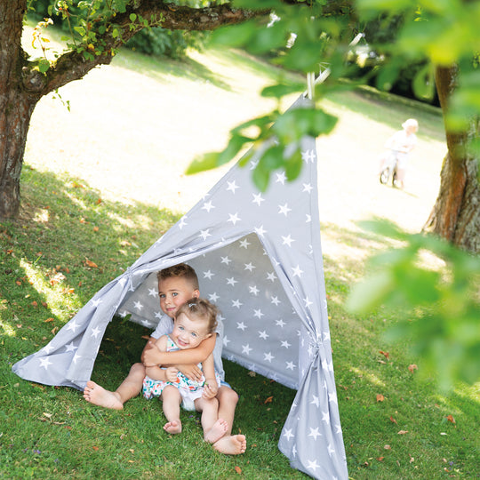 Spielzelt 'Little Stars', Bodenunterlage & Tragetasche, Wigwam für Kinderzimmer & Outdoor – Milieubild (6/29)