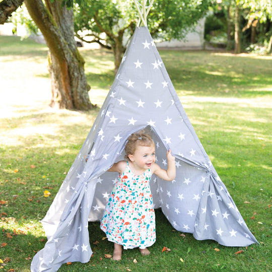 Spielzelt 'Little Stars', Bodenunterlage & Tragetasche, Wigwam für Kinderzimmer & Outdoor – Milieubild (7/29)