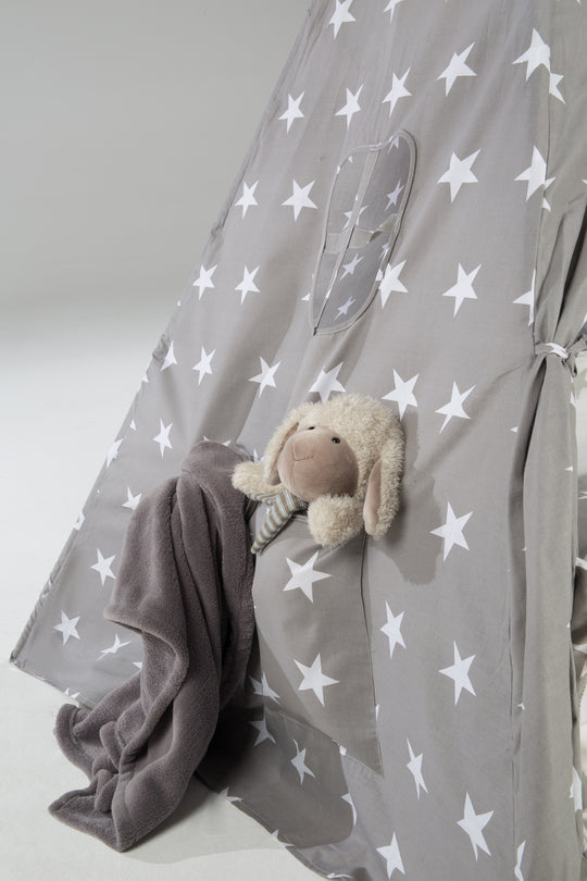 Spielzelt 'Little Stars', Bodenunterlage & Tragetasche, Wigwam für Kinderzimmer & Outdoor – Sonderbild (27/29)