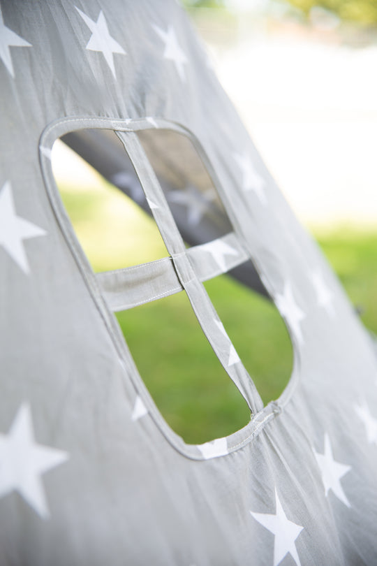 Spielzelt 'Little Stars', Bodenunterlage & Tragetasche, Wigwam für Kinderzimmer & Outdoor – Sonderbild (29/29)