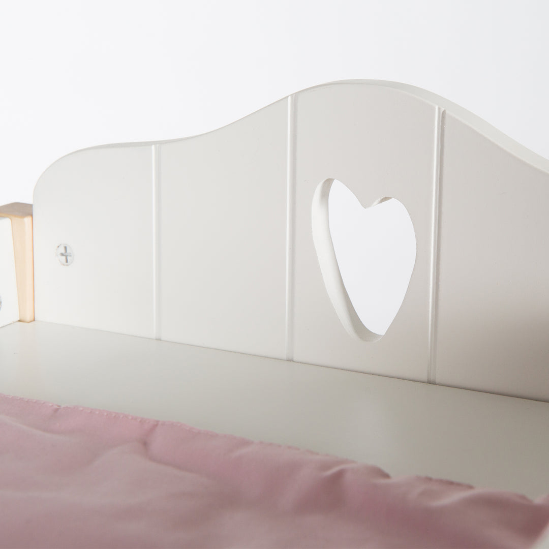 Cómoda para muñecas & -bett, muebles para muñecas serie 'Scarlett' con equipamiento textil, blanco – Foto de detalle (6/6)