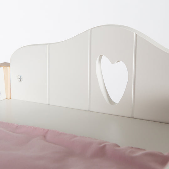 Cómoda para muñecas & -bett, muebles para muñecas serie 'Scarlett' con equipamiento textil, blanco – Foto de detalle (6/6)