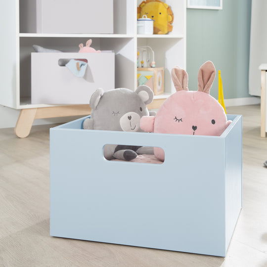 Storage Box for Children's Room, Storage Space for Toy, Decorative, Sea Blue – Lifestyle Image (2/10)