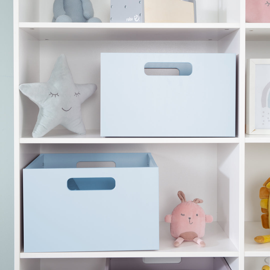 Storage Box for Children's Room, Storage Space for Toy, Decorative, Sea Blue – Lifestyle Image (5/10)