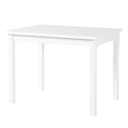 Kindertisch, Tisch weiß zum Spielen, Basteln & Malen im Kinderzimmer, HxBxT: 51 x 66 x 50 cm – Freisteller (1/7)