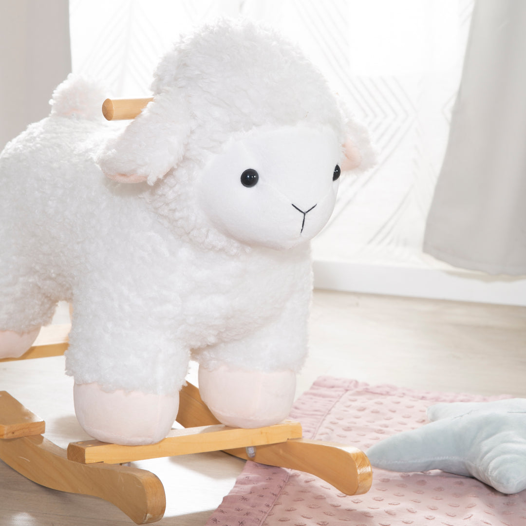 Rocking Animal 'sheep' with Soft Fabric-Polsterung, for Toddlers, from 18 Months – Lifestyle Image (6/8)