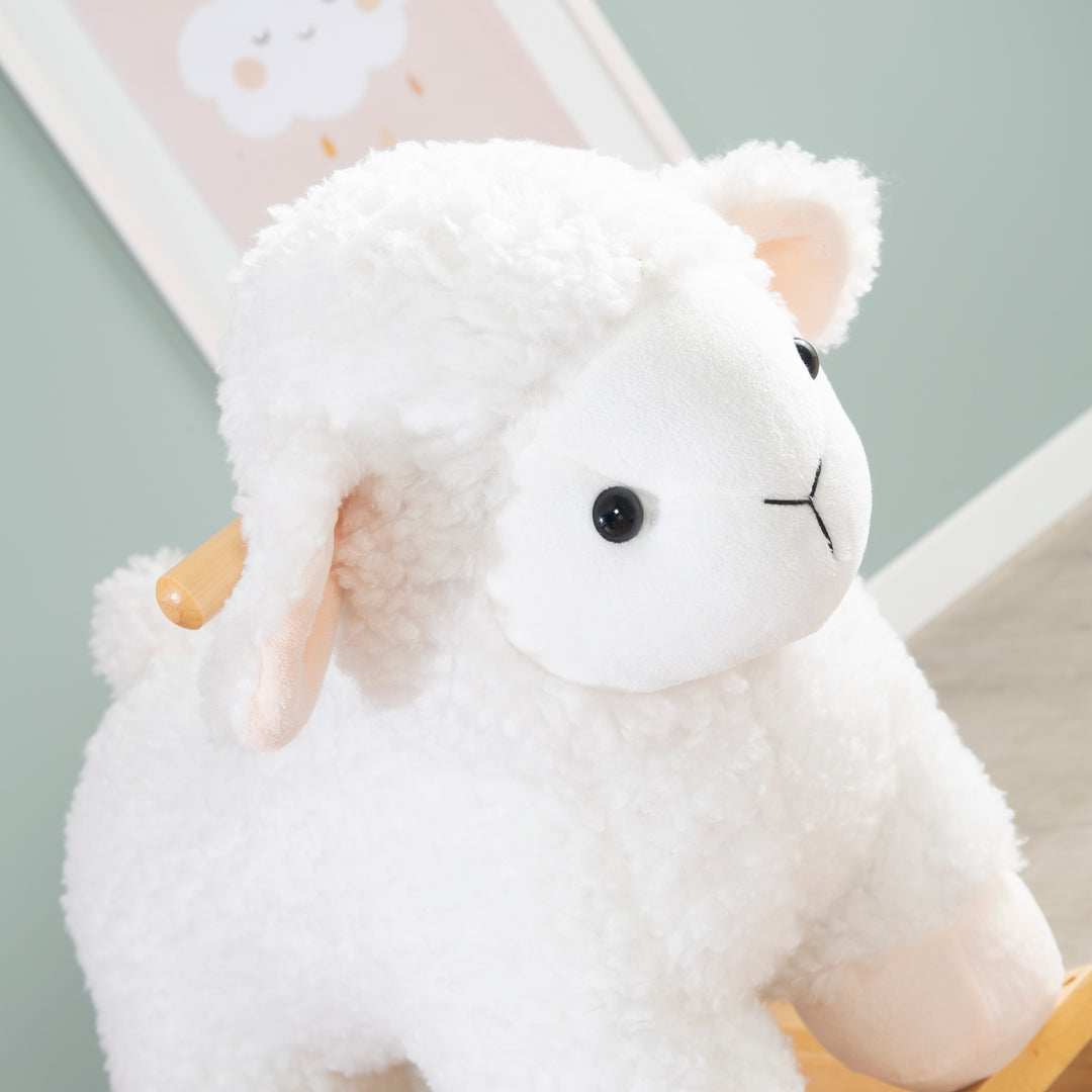 Rocking Animal 'sheep' with Soft Fabric-Polsterung, for Toddlers, from 18 Months – Detail Image (7/8)