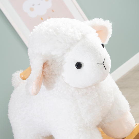Rocking Animal 'sheep' with Soft Fabric-Polsterung, for Toddlers, from 18 Months – Detail Image (7/8)