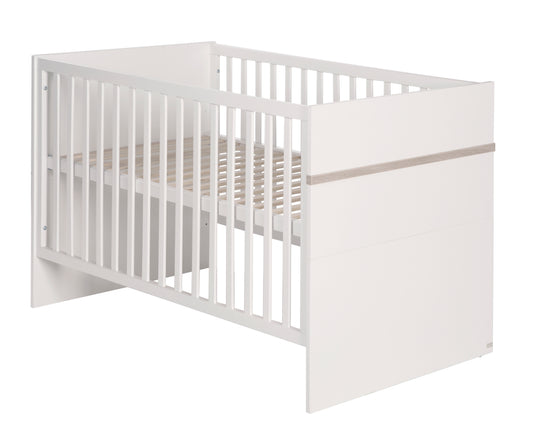 Children's Furniture Set 'Moritz', 3-Piece, with Children's Bed 70 x 140 cm, Changing Table & Cabinet, White – Cutout (2/13)