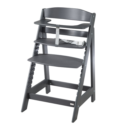 Hochstuhl Set 2in1 'Born Up' - Treppenhochstuhl 'Sit Up' + Aufsatz 'roba Style' - Anthrazit – Freisteller (8/15)